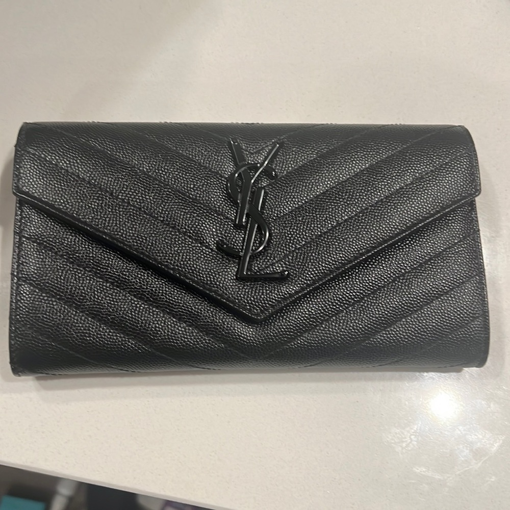 YSL BLACK ENVELOPE WALLET - no longer sold